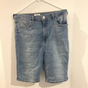 Denim Bermuda shorts